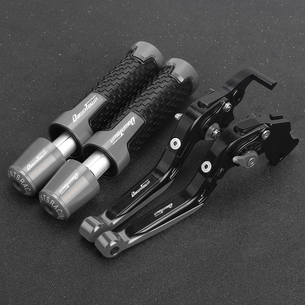 

For YAMAHA DOWNTOWN 350 ALL YEARES CNC Motorcycle Accessories Brake Clutch Levers Handlebar Grip Handle Hand Grips Ends