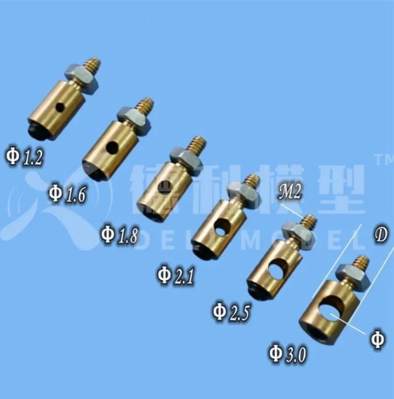 10 adet/grup Bakır İtme Çubuğu Bağlantı Metal Regülatörü Ayarlanabilir Servo Konektörü 1-3mm Çelik Tel Karbon Çubuk RC KT Sabit Airpalne