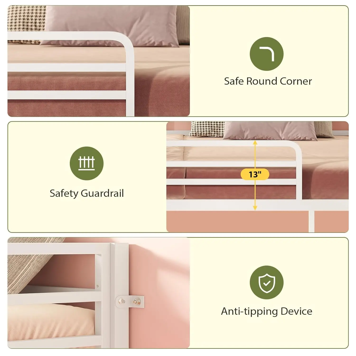 LED Metal Bunk Bed 5