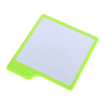 กระจกแฟชั่นซิลิโคนสำหรับอาบน้ำแบบด้ามจับกันแตกกระจกใช้โกนหนวดใช้สำหรับเดินทางห้องน้ำทำจากซิลิโคนมี6สี14.5x16.5x13cm 7