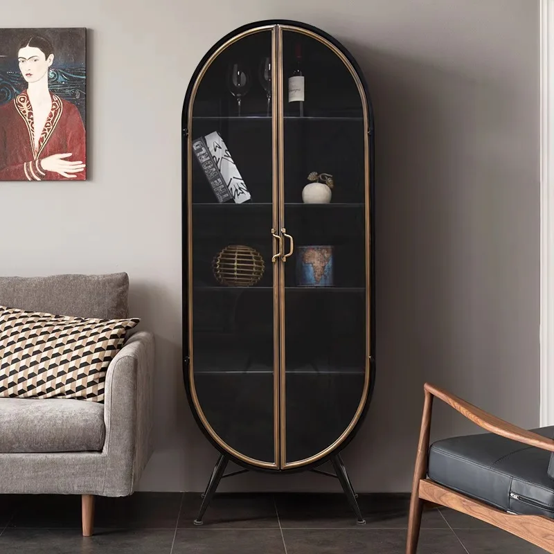 Living Room House Wine Bar Cabinet Display Modern Simple Stylish Wine Cabinet High Quality Bar Alcool Meuble Furniture