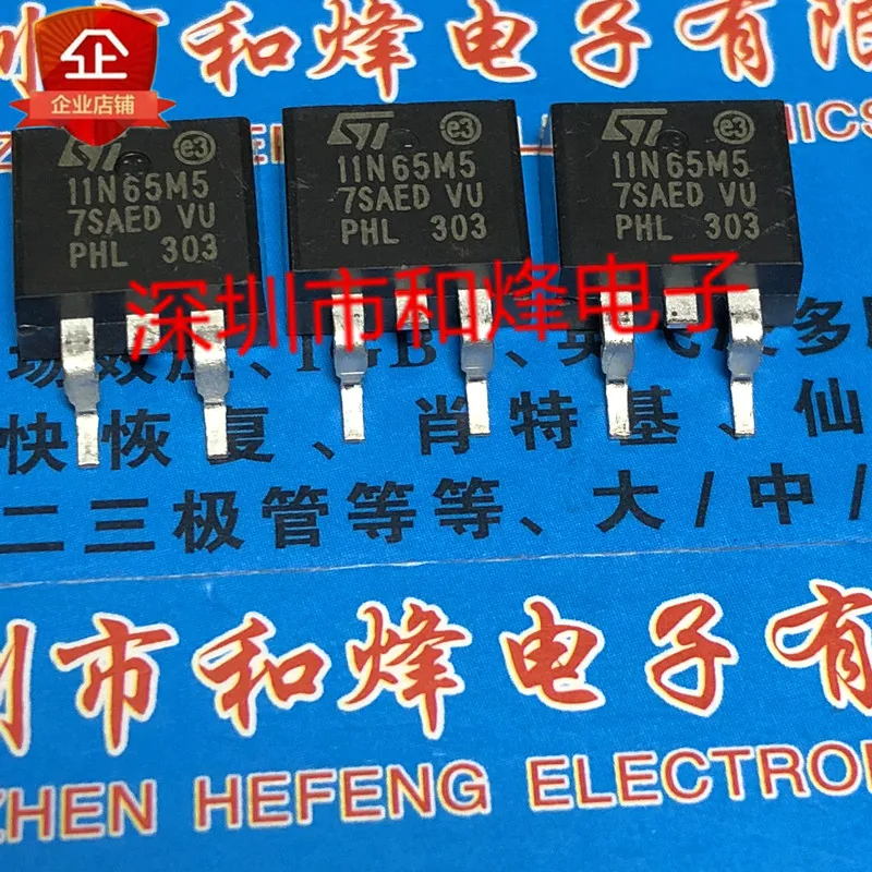 

30pcs original new 11N65M5 STB11N65M5 TO-263 710V 9A