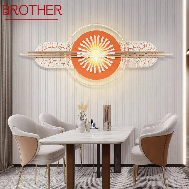 

BROTHER Contemporary Wall Picture Fixture LED 3 Colors Creative Indoor Sconce Light Decor for Home Living Room Bedroom