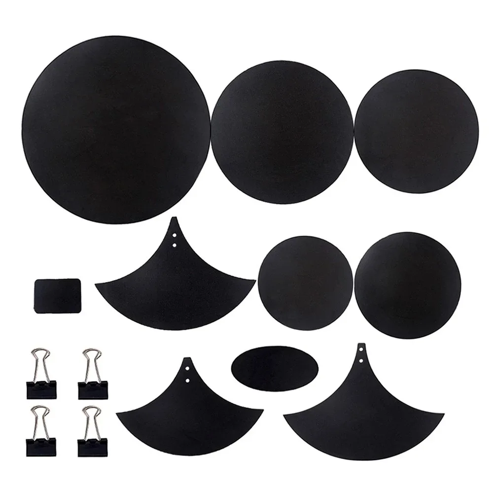 Drum Mute Pads Silencers 14pcs Drumming Practice Rubber Foam Pad Cymbal Mute Pad Drum Set snare drum practice pad musical percussion instruments