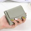 New Women Wallets Short Simple Tri-fold Purses Ladies Multi-card Bags Large-capacity Anti-theft Brush Purse Famale Mini Coin Bag 6