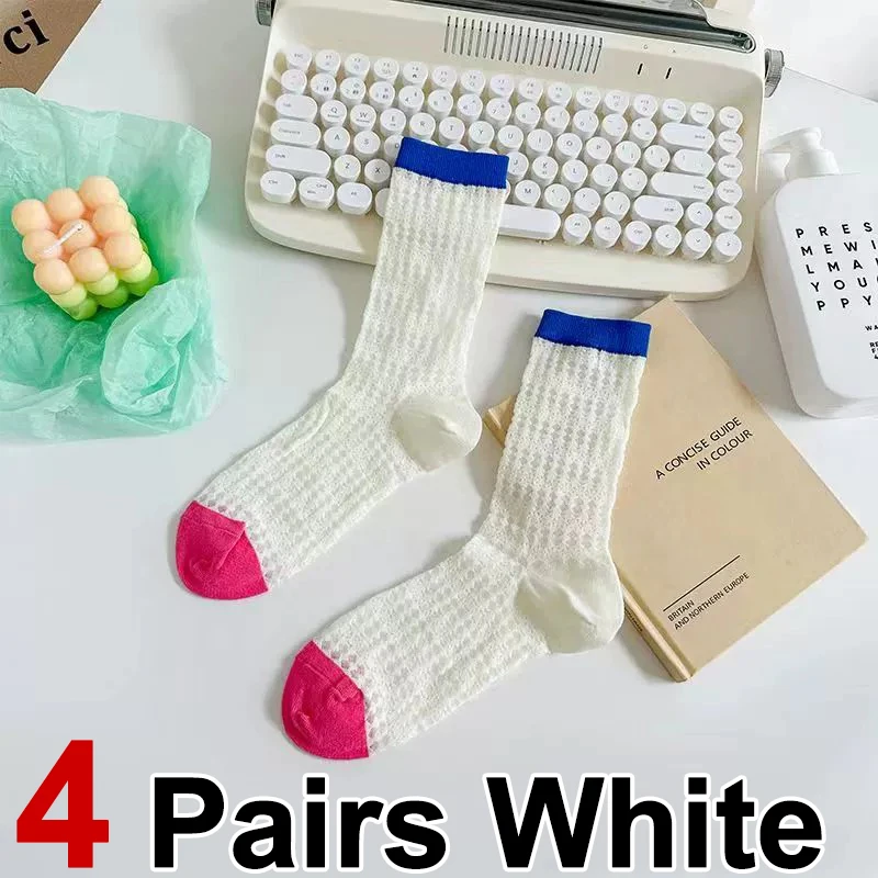 4 Pairs White A
