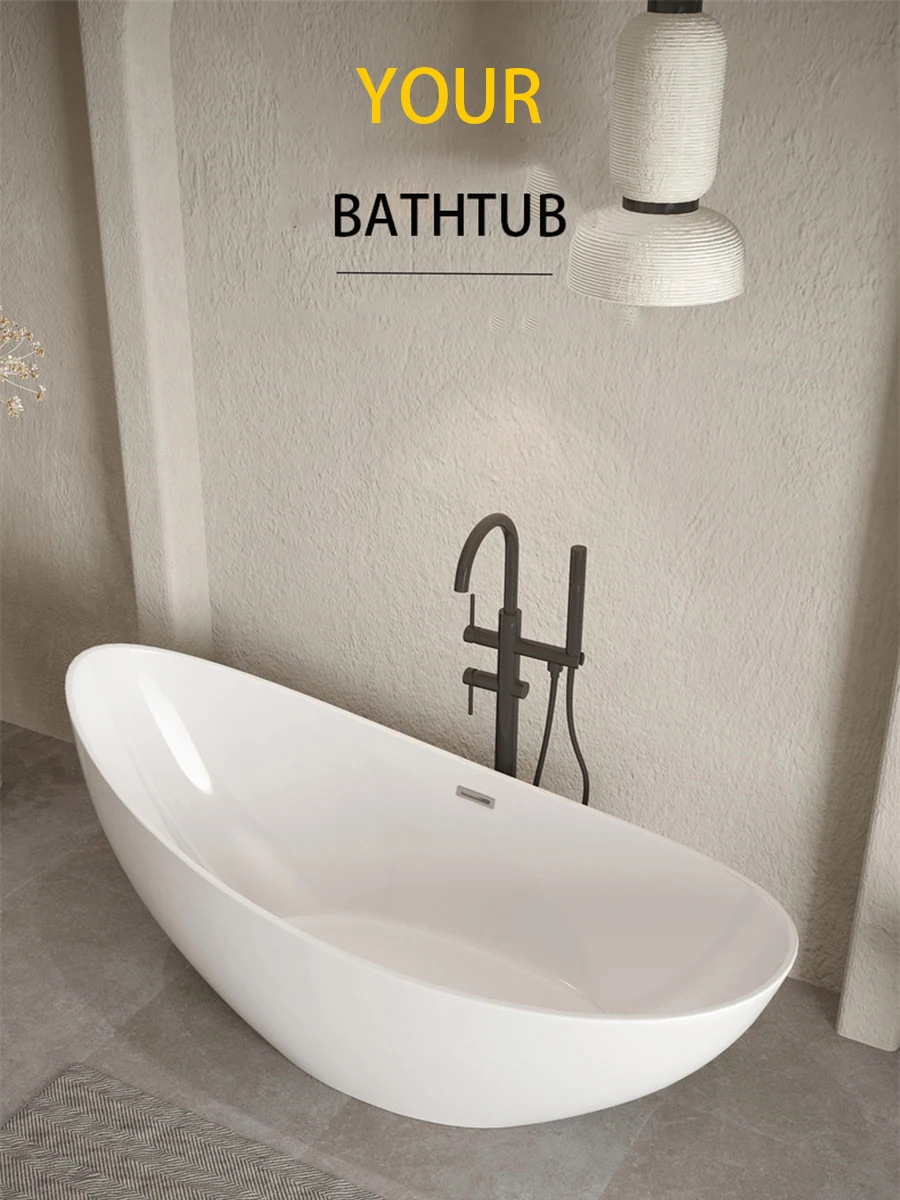 Description Picture 4 of itemAcrylic Bathtub Shower Room Usage 1600mm Length Big Space Enjoy Bath Time