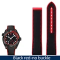 Black red no buckle