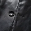 Plus Size 6XL 7XL 8XL Men's Leather Suit Jacket 2023 Autumn New Classic Black Business Casual Loose Pu Coats Male Brand 3