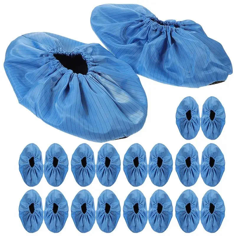 

10Pairs Indoor Shoe Covers Room Shoe Covers Reusable Non-skid Boot Covers Anti-slip shoe covers washable adult cloth foot covers
