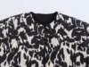 2024 Autumn New Product European And American Style Women's Snake Skin Fashion Printed Button Long Sleeve Jacket 6