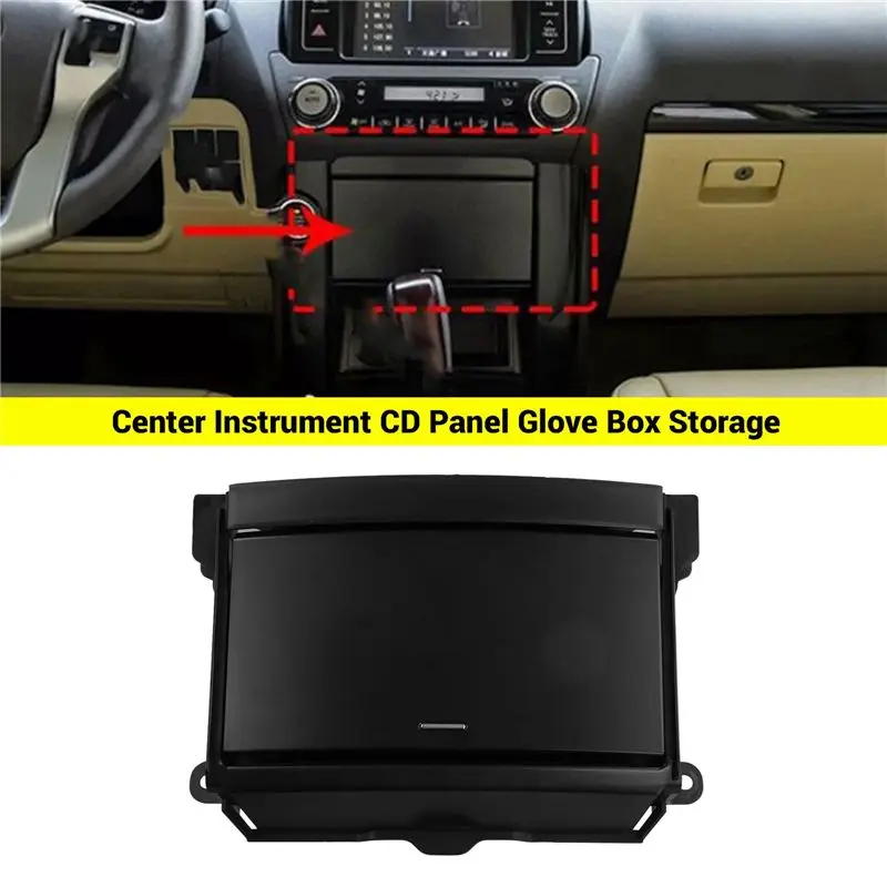 2X 자동차 대시보드 보관함 도구 상자 센터 콘솔 글러브 박스 55406-60360 Toyota Land Cruiser Prado 2010-2017-N29R용