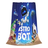 Astrobot Cartoon Coral Fleece Plush Throw Blankets Game Blankets for Bedding Travel Ultra-Soft Bedroom Quilt 2