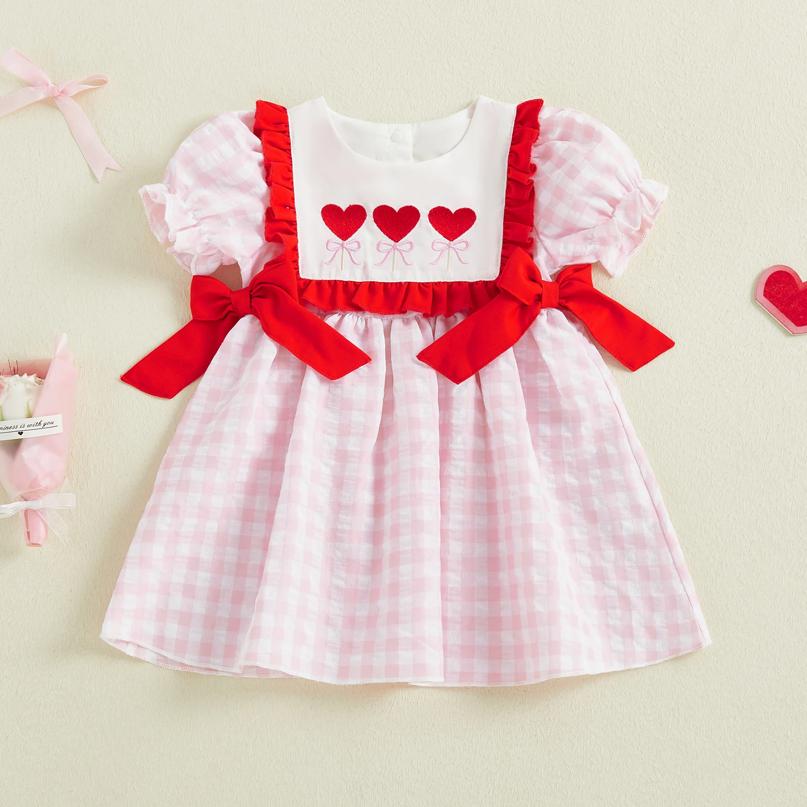 Adorable Baby Boy Valentine s Day Outfit Red Heart Print Romper Bow Tie Gentleman Suit Cute Spring Clothes for Toddler