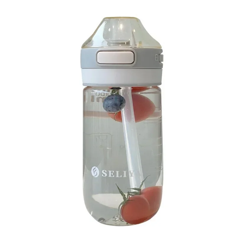 Water Cup Available for Pregnant Women Simple Outdoor Sports Rope Straw High Temperature Plastic Cup Kawaii Water Bottle water bottle sports water bottle sports bottle plastic water bottle