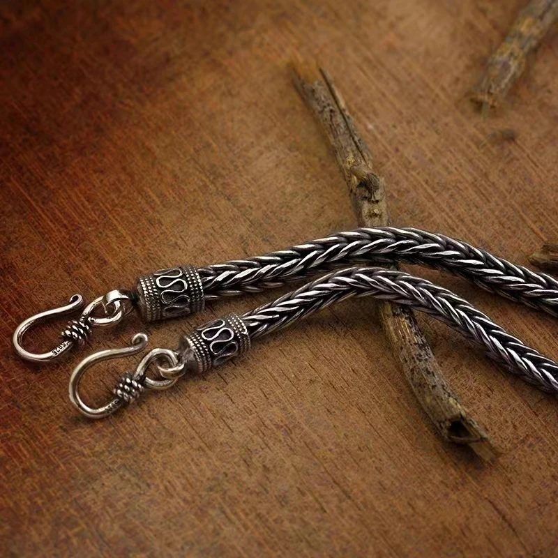 Fashion Braided Stainless Steel Bracelet Men's  Armband Nordic Bracelet Biker Riding Rock Party Jewelry 5