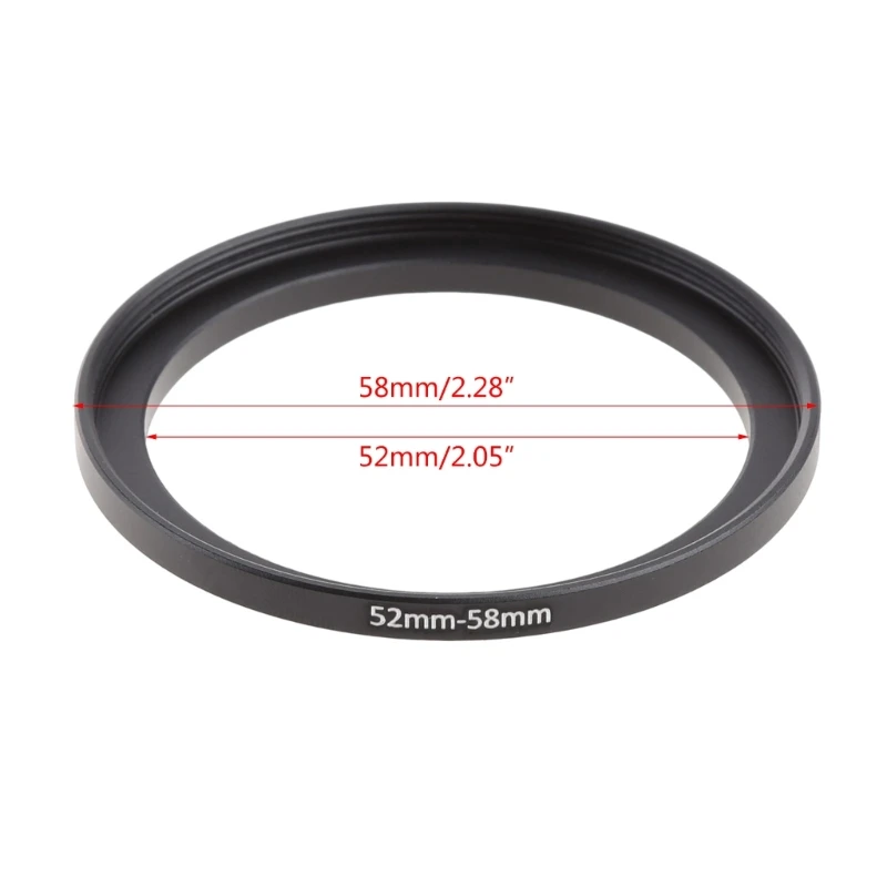 Metal 52mm-58mm Step Up Filter Lens Ring Adapter 52-58 mm 52 to 58 Stepping T5EE 6