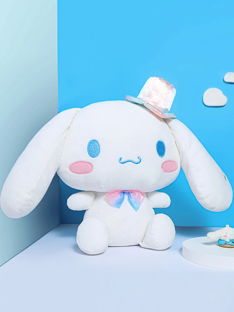 산리오 카와이 다채로운 시나모롤 봉제 인형 피규어 장난감, 귀여운 부드러운 박제 동물 베개, gf 어린이 선물, 25cm 신제품