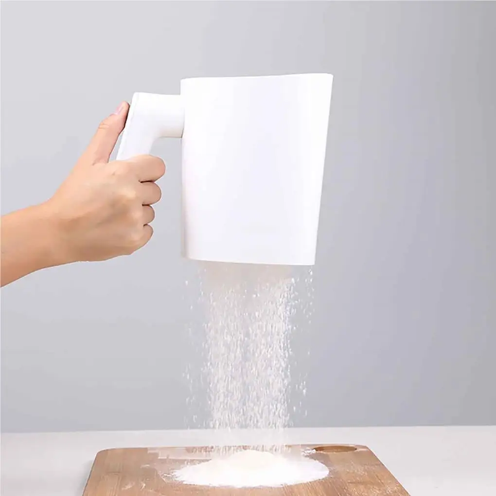 

Flour Sifter Wide Mouth Baking Tool Cup-Shaped Mechanical Strainers