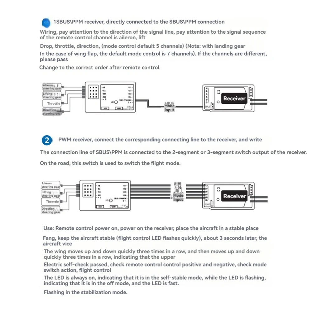 TA-FMS 반사 V3 비행 컨트롤러 FMS 항공기 용 자이로 스코프 안정기 RC 비행기 업그레이드 비행 컨트롤러