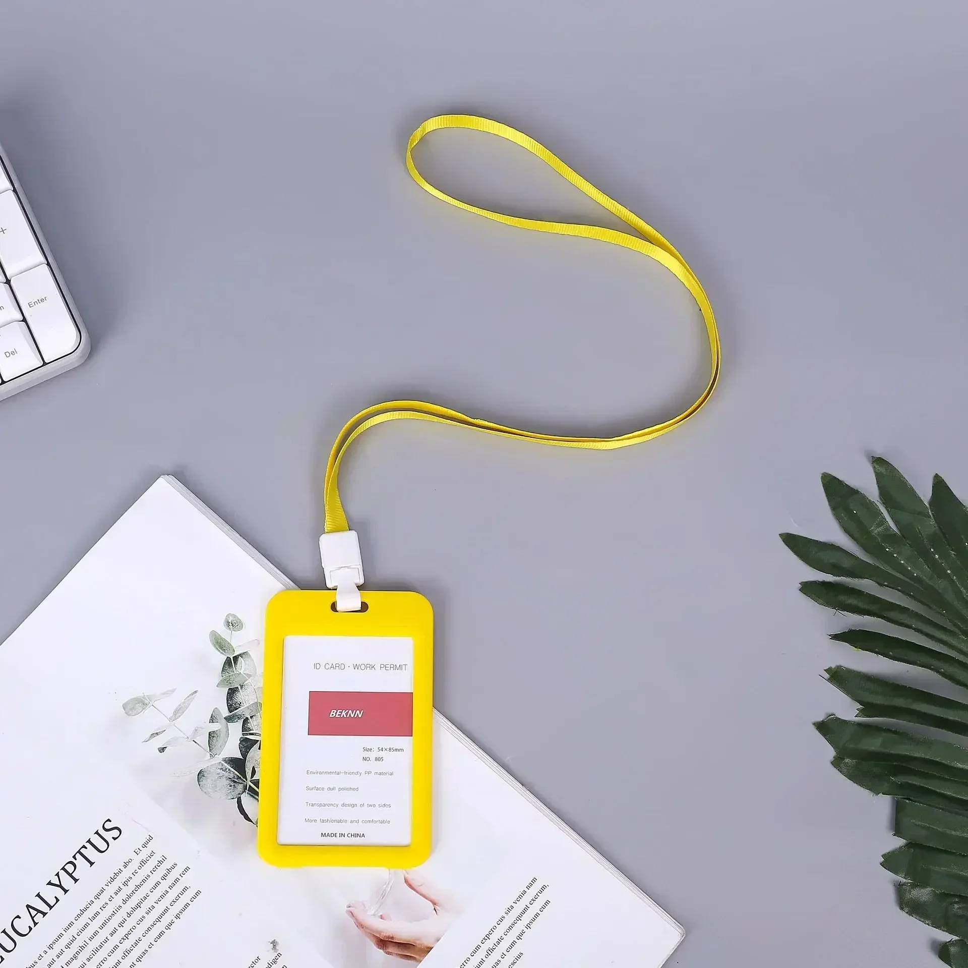 Premium Lanyard Card Holder with Neck Strap - Stylish and Durable ID, Bus, and Credit Card Case