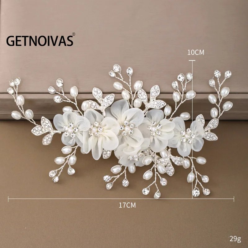 Flower Pearl Crystal Hair Clip Wedding Hair Comb Hairpin Headbands Bride Women Wedding Accessories Jewelry Tiara Gift hair comb jewelry accessories hair accessory hair clip hair headdress bridal headwear pearl hairpins hair band crown