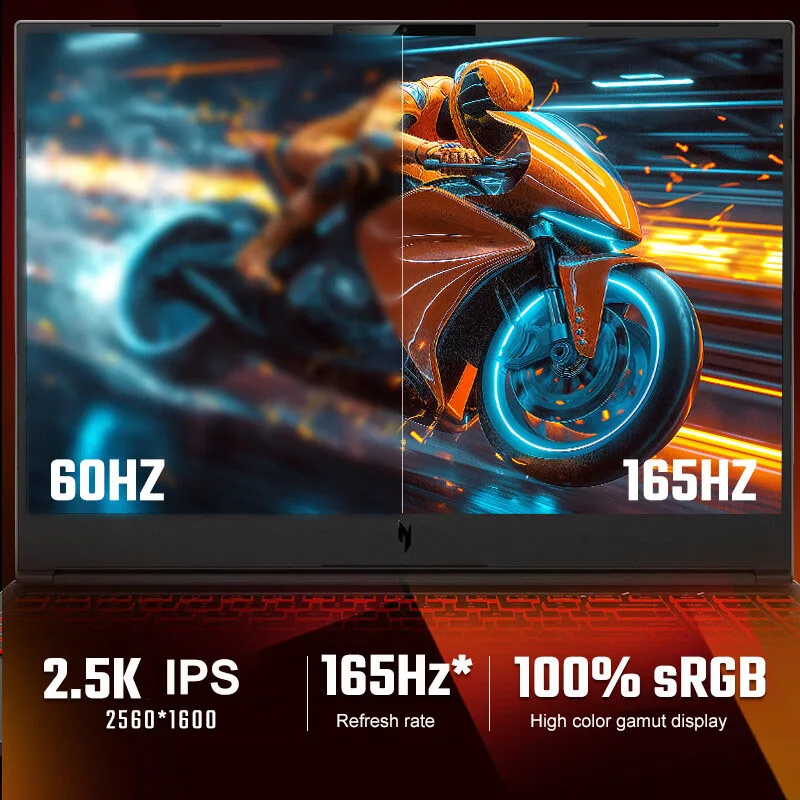 2024 Acer Nitro Gaming Laptop 16 Inch 2.5K 165Hz IPS Screen Netbook i5-14450HX 32GB 1TB RTX4060 Gaming Notebook Laptop Computer 6