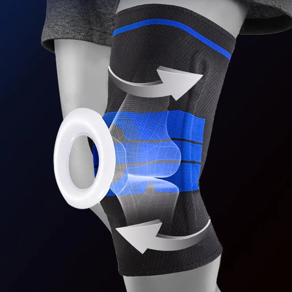 1pcs Full Knee Brace Strap Patella Medial Support Strong Meniscus Compression Protection Sport Pads Running Basket Health Care