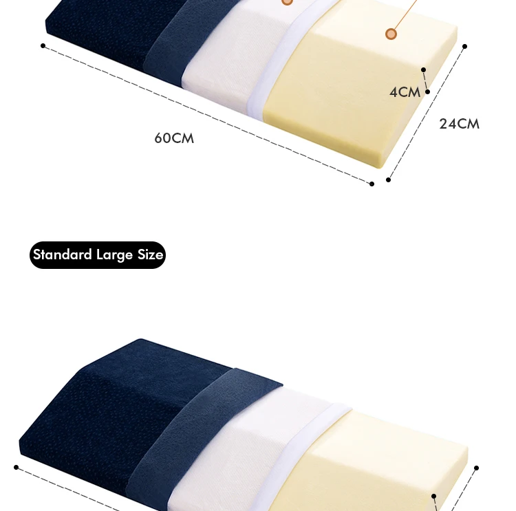 Lumbar Support Pillow, Back Support Memory Foam Pillow For Sleeping In Bed Waist Support Cushion For Lower Back Pain Relief