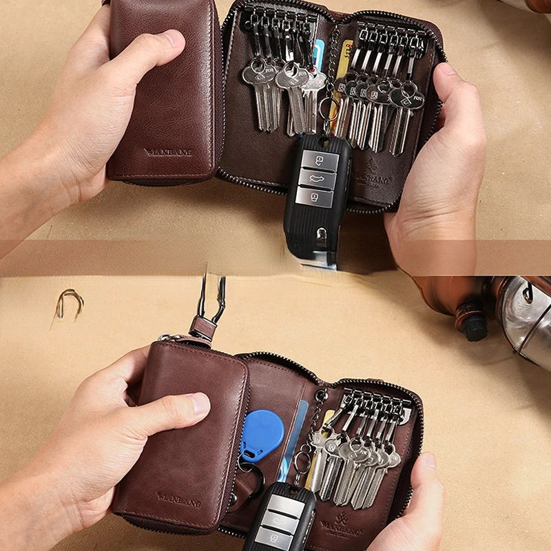 Llavero Cartera Coche Fundas Para Llaves De Cuero Pack De