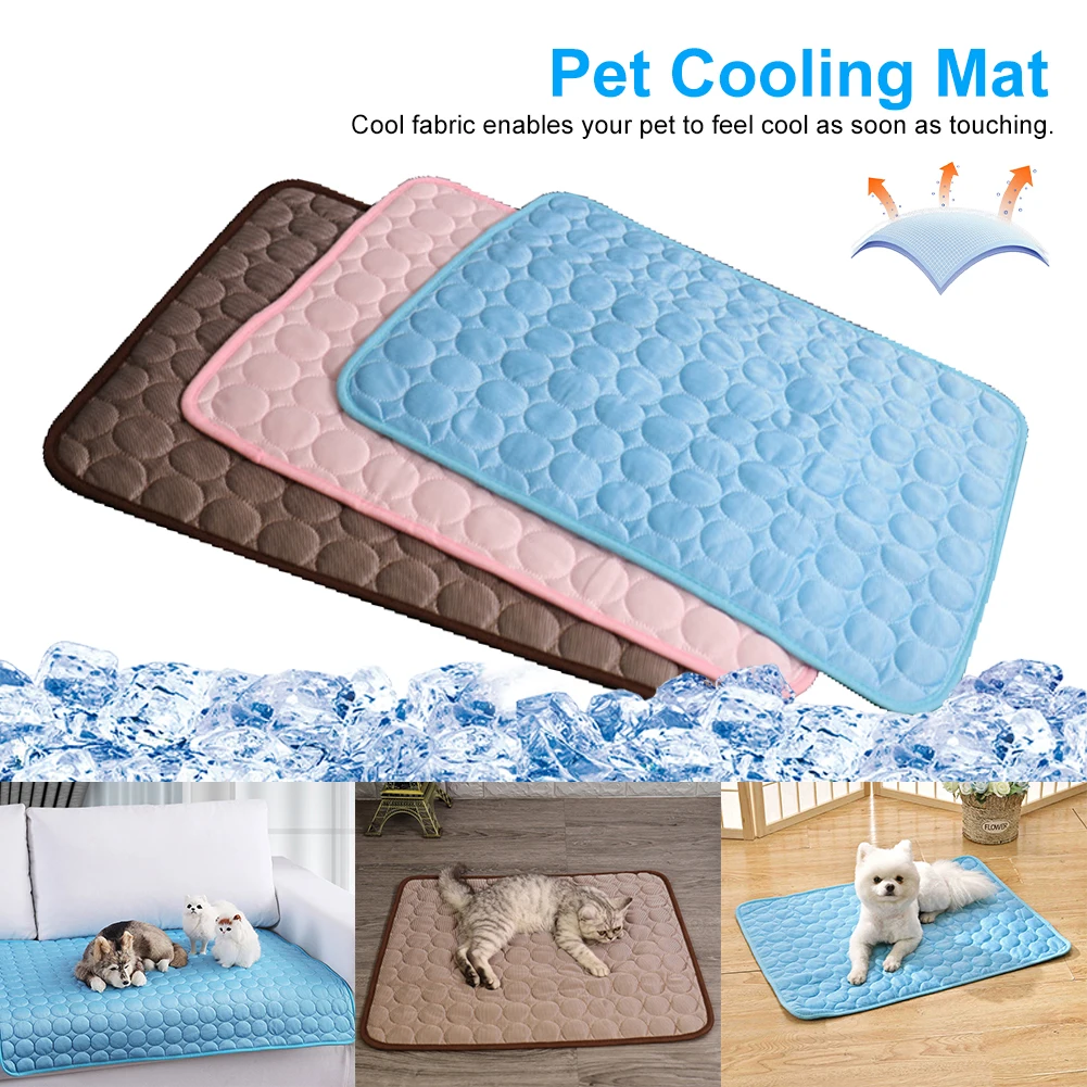 Cooling Summer Pad Mat Breathable Pet Dog Bed Dog Mat For Dogs Cat Blanket  Sofa Summer Washable For Small Medium Large Dogs - AliExpress