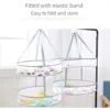 Herb Drying Rack-Folding Mesh Hanging Basket Dryer Net,2Layer Herb Dryer Mesh Hanging,Drying Basket For clothing Food Air Drying 3