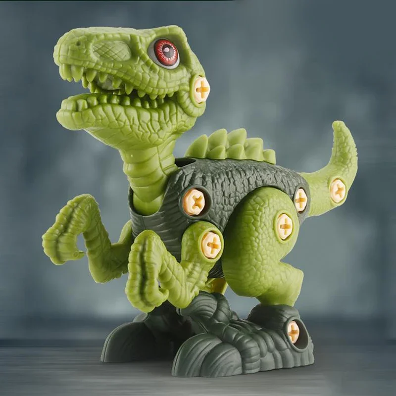 Funny Egg Take Apart Dinosaur Toys for Boys Building Toy Set with Drill Construction Engineering Play Kit Christmas Gift for Kid 3