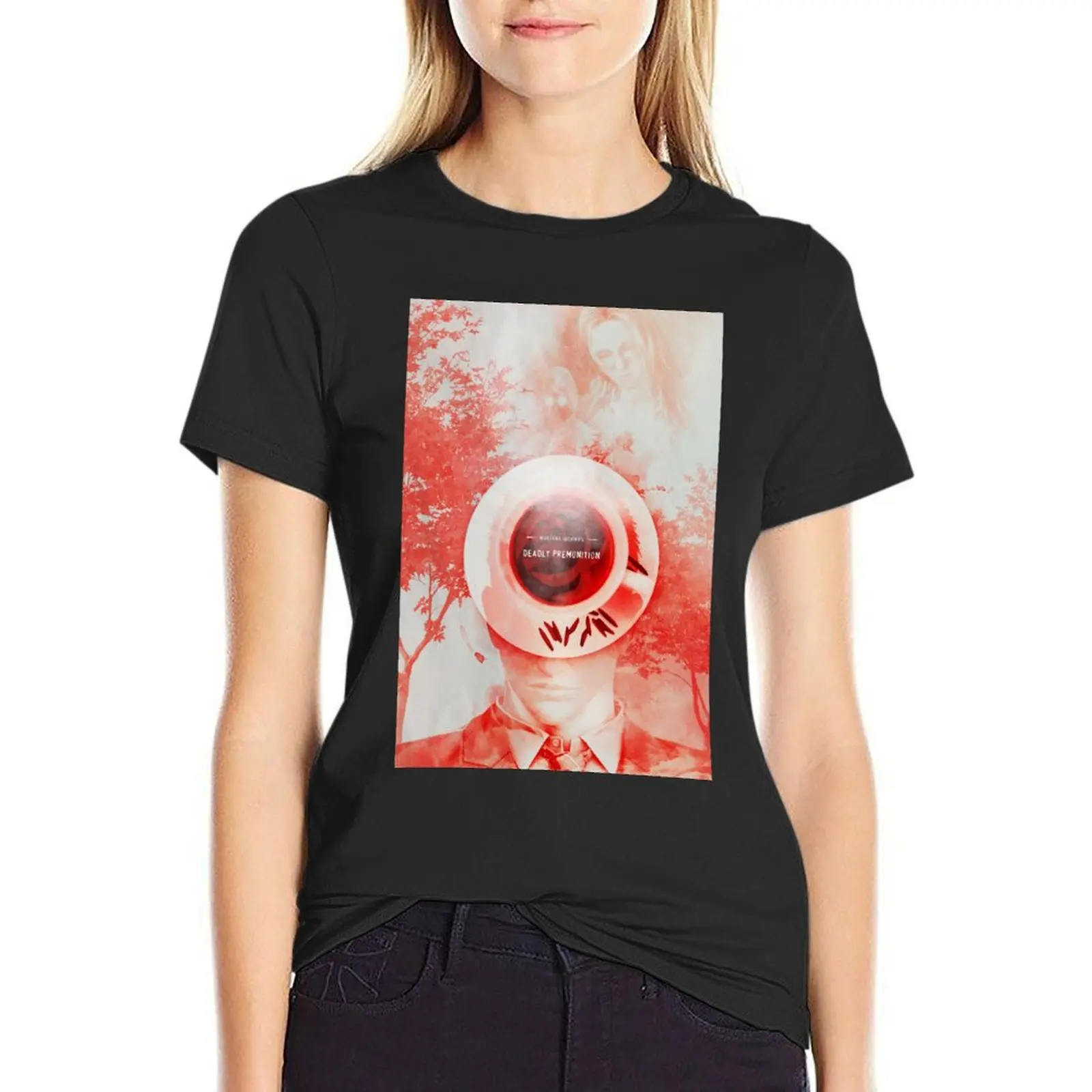 Deadly Premonition Poster T-Shirt animal print shirt for girls cute tops shirts graphic tees summer top woman t shirt