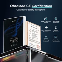 Chauffe-eau électrique instantané douche salle de bain à la demande eau chaude 220-240V 6001W LED affichage numérique température automatique 3