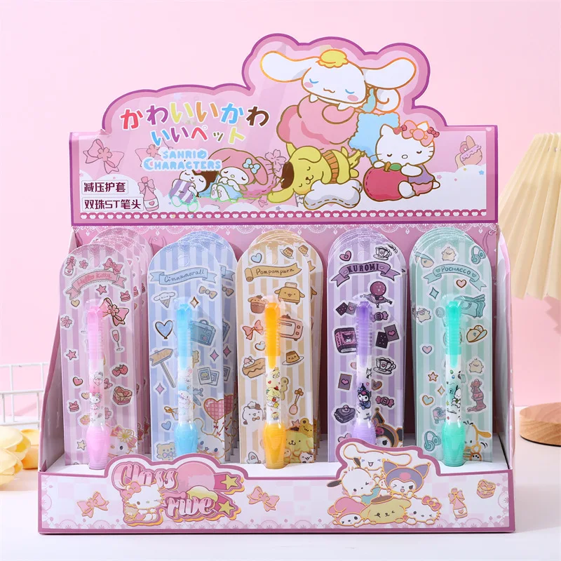 

25pcs New Sanrio Press Neutral Pens Smooth Writing Student Stationery Children's Stationery Wholesale Pens