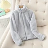 Women's Fleece Coat Winter Warm Thicken Jacket Two-Sided Wear Double-Sided Velvet Coral Fleece Coats Polar Fleece Jackets 4