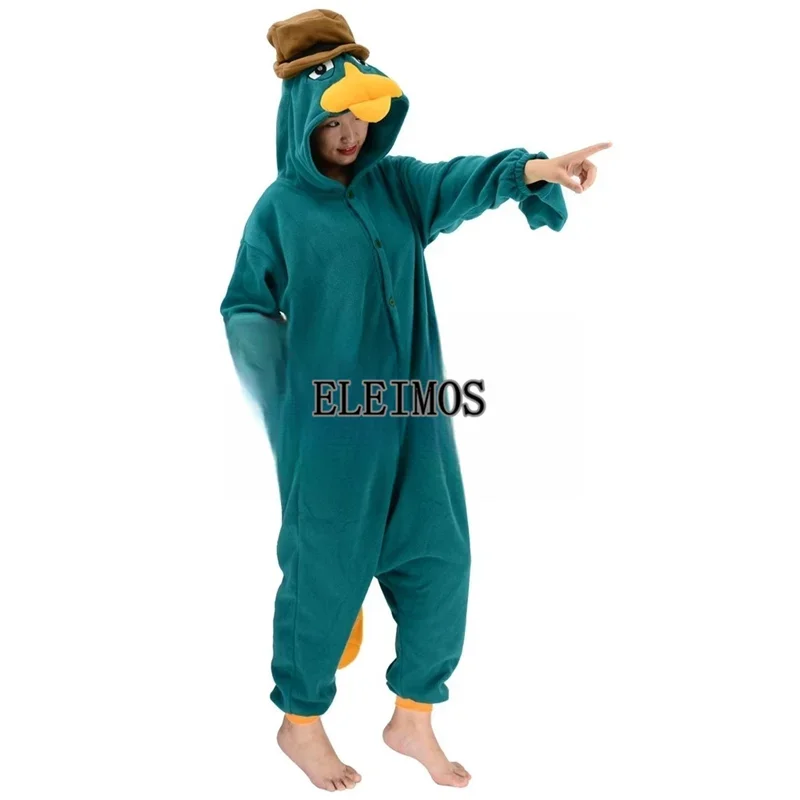 Halloween Kigurumi onesie cartoon duck pajamas For adult kids Women Men animal pyjamas homewear cosplay party costume