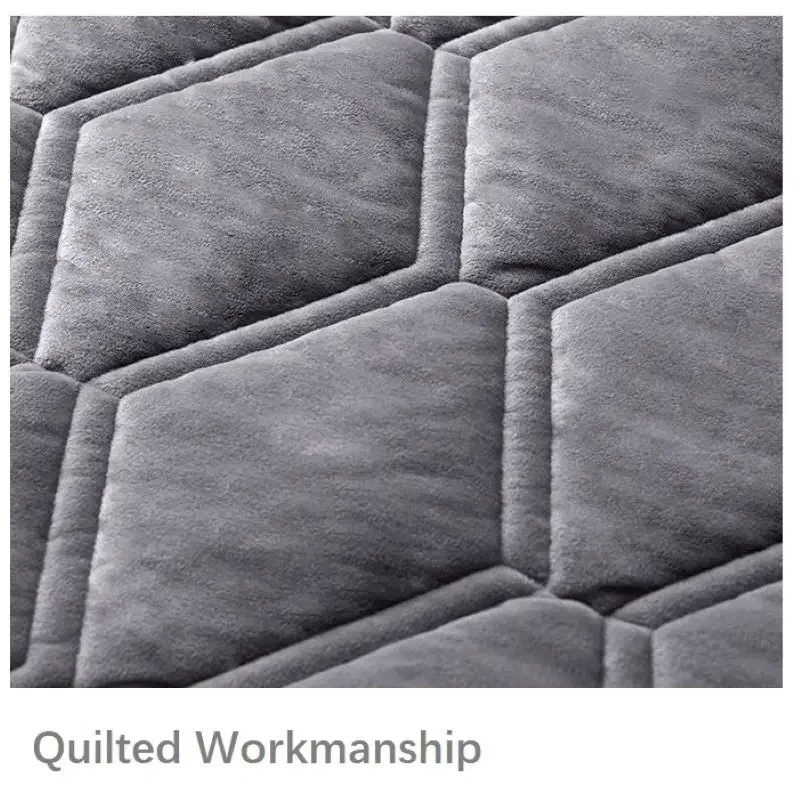 Luxury Velvet Quilted Headboard Cover - Super Soft & Smooth Dust Protector