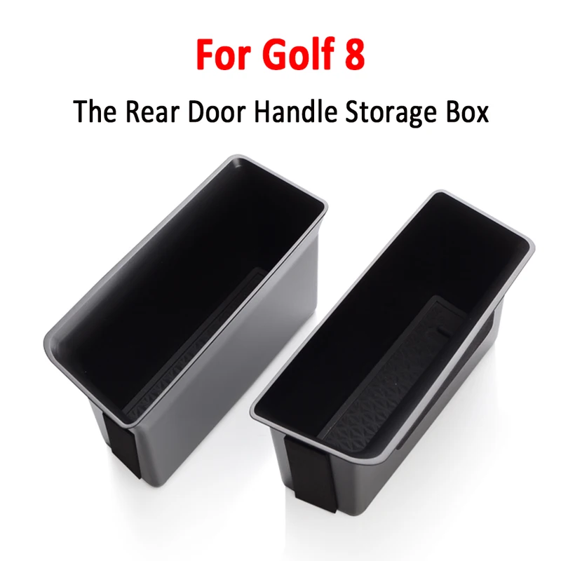 Fit VW Golf MK8 Door Storage Box 2020-2024 Golf R Door Tray Organizer Secondary Storage Box Compatible with Golf MK8 GTI