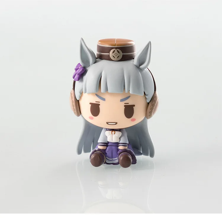 5 cm Uma Musume Kitasan Black Tokai Teio Gold Schiff Mejiro Mcqueen Niedliche Ver Sitzende Pose Anime Figur Sammlung Statue Geschenk – Detail 3