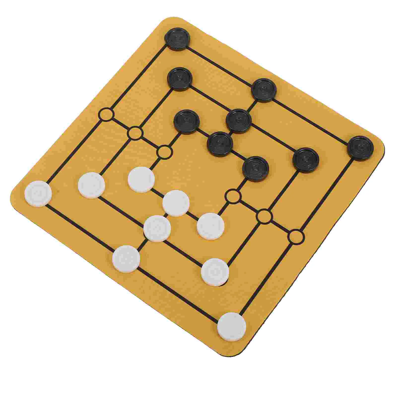 Portable Nine Mens Morris Chessboard Strategy Game Rubber Mouse Pad Tabletop Board Games Chess Games Entertainment