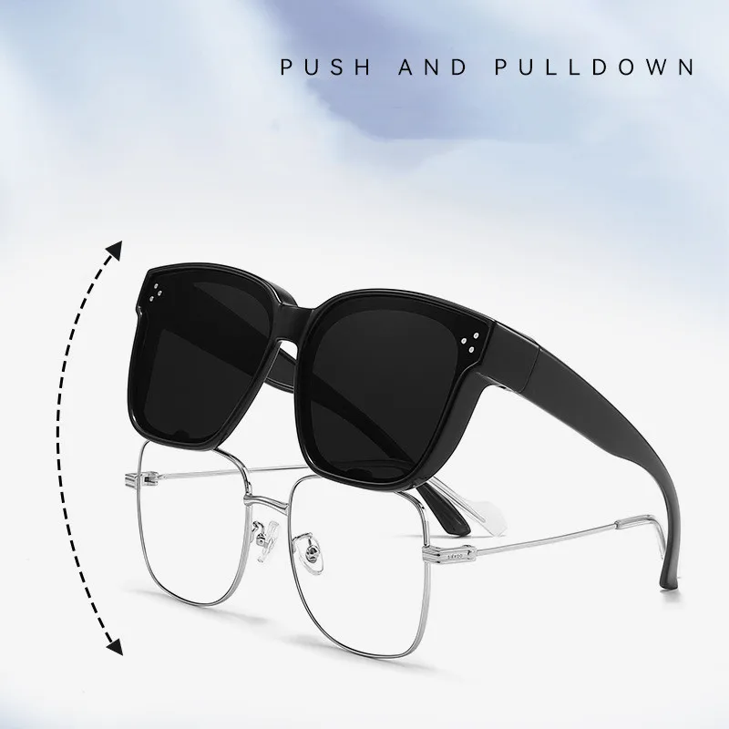 Polarized Clip On Flip Up Sunglasses Over Prescription Glasses UV400  Protection – St. John's Institute (Hua Ming)