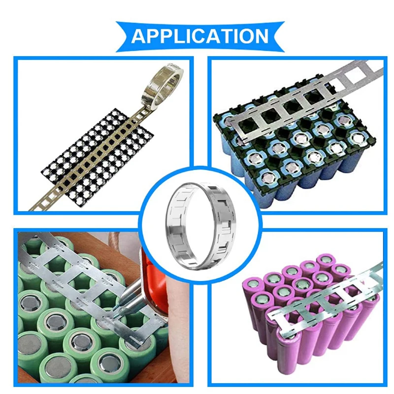 0.15x27mm 0.15x18.5mm 0.15x20.1mm High Purity Pure Nickel Belt For 18650 Lithium Battery Welding Connection Tape