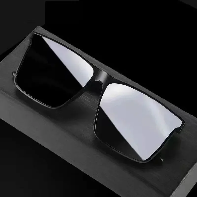 Retro Big Square Frame Sunglasses Women Brand Designer Black Cool