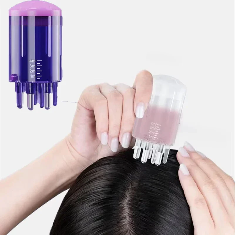 5ML Scalp Applicator Liquid Comb For Hair Growth Serum Oil Nourish Mini Portable Hair Roots Massage Medicine Comb hair oil applicator bottle