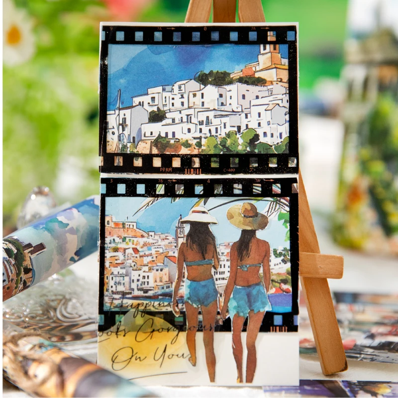 Journal GO 30pcs Spring Scenery Material Paper Creative Collage Cards Background Paper Diy Junk Journal Planner Materials 6