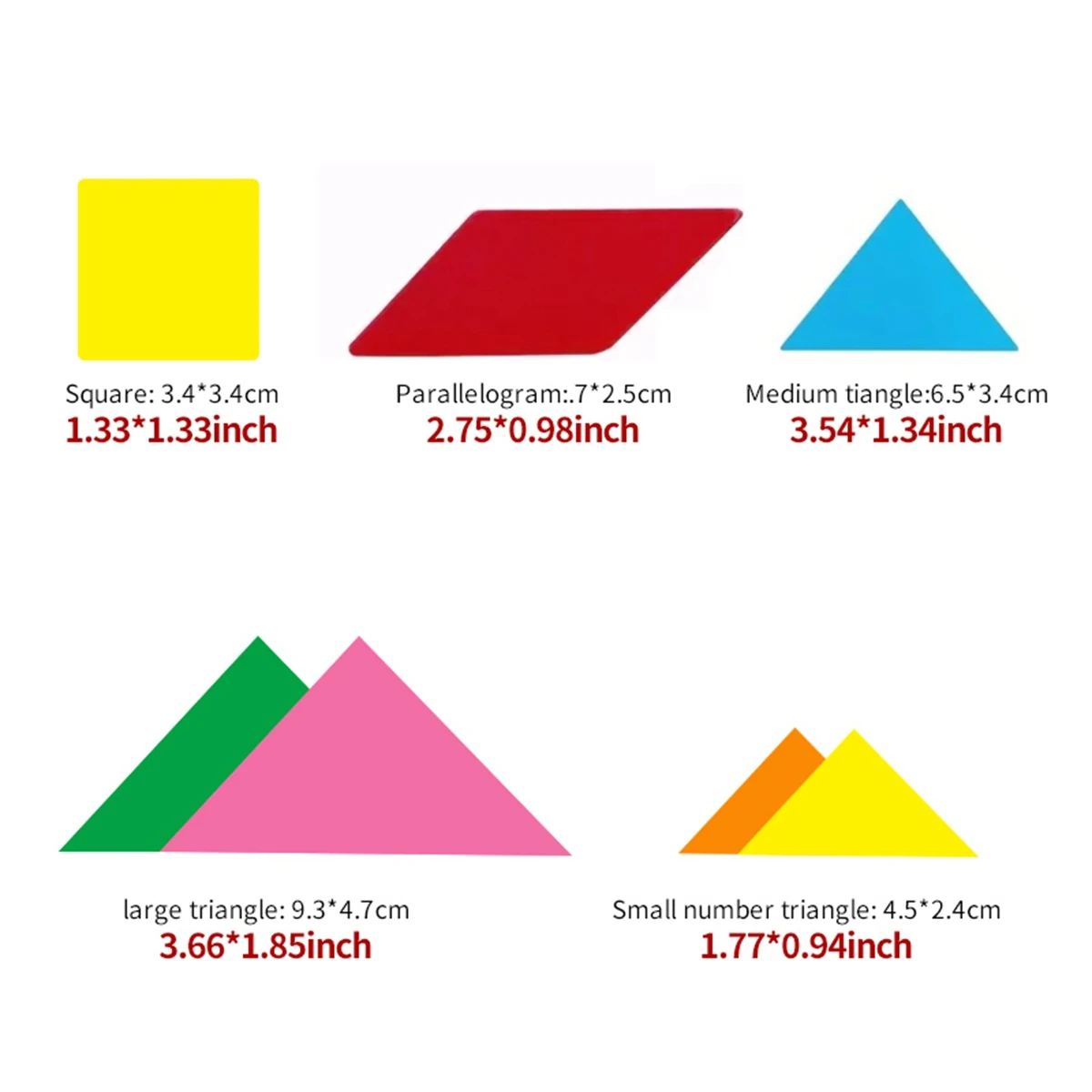 Children's magnetic tangram puzzle game various colors for boys and girls to learn and develop brain imagination