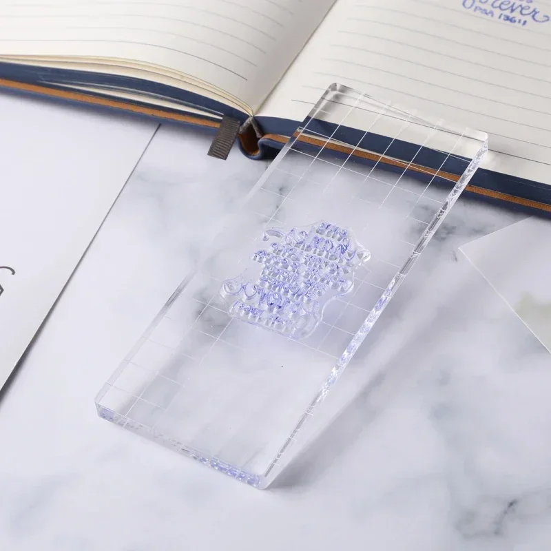 Clear Acrylic Stamp Block 9 Sizes For DIY Crafts Card Making Decorations Scrapbooking Handmakes Use with Acrylic Stamps Tools