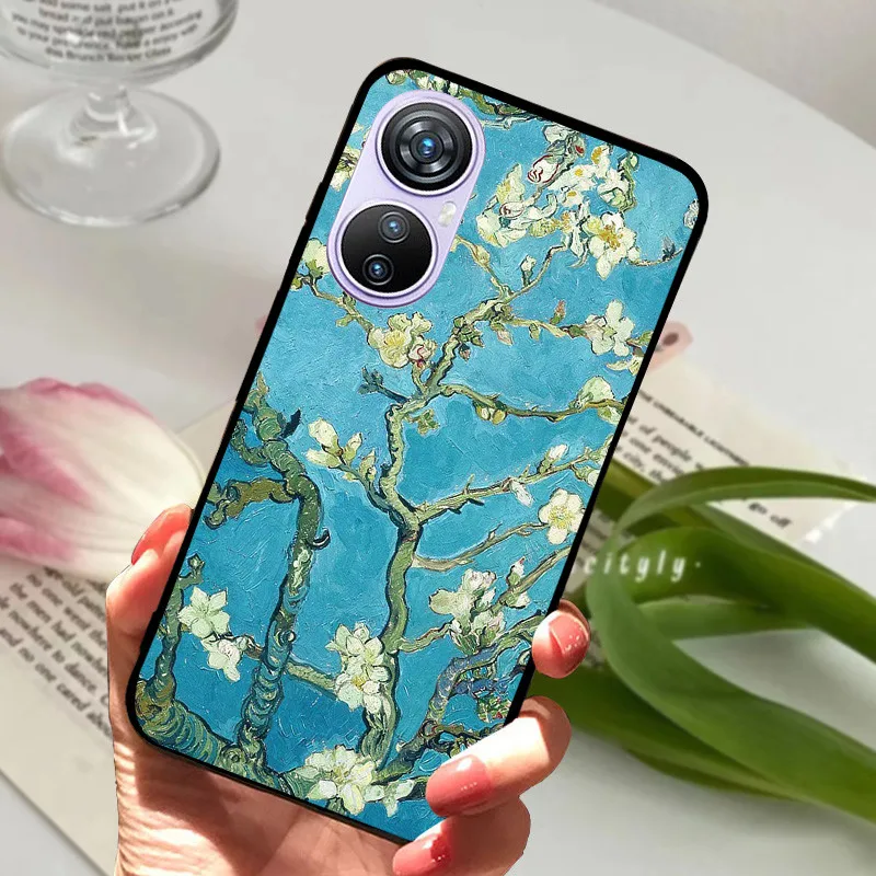 Animal Cartoon Soft Silicone Black Phone Case, 6.67 Premium Cover
